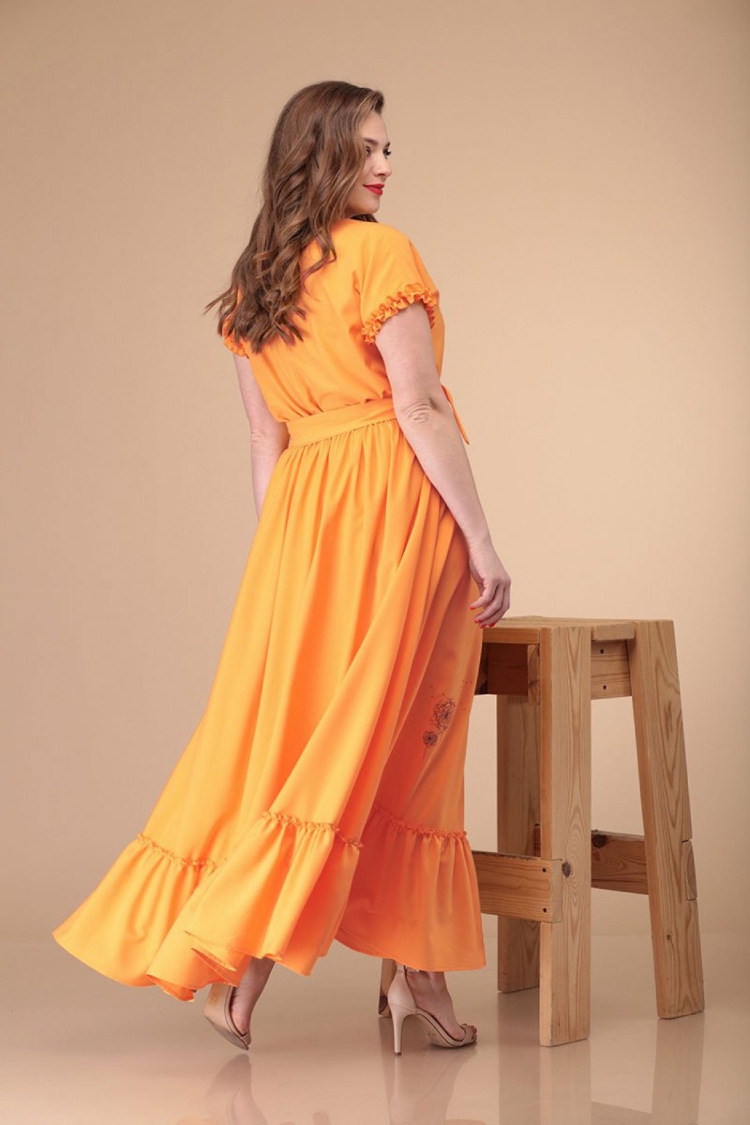Платье Данаида 1881 оранжевый