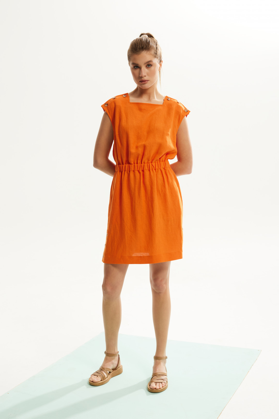 Платье Dava 143 оранжевый