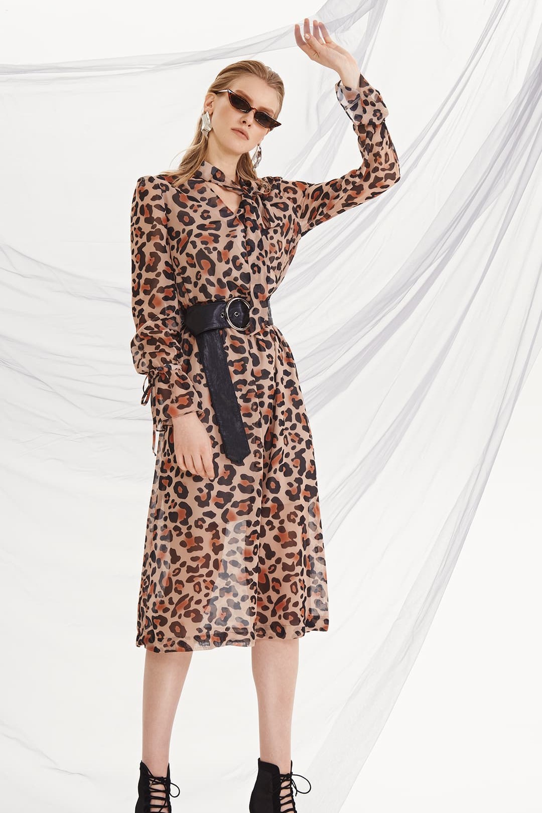 Платье DiLiaFashion 0208 леопард