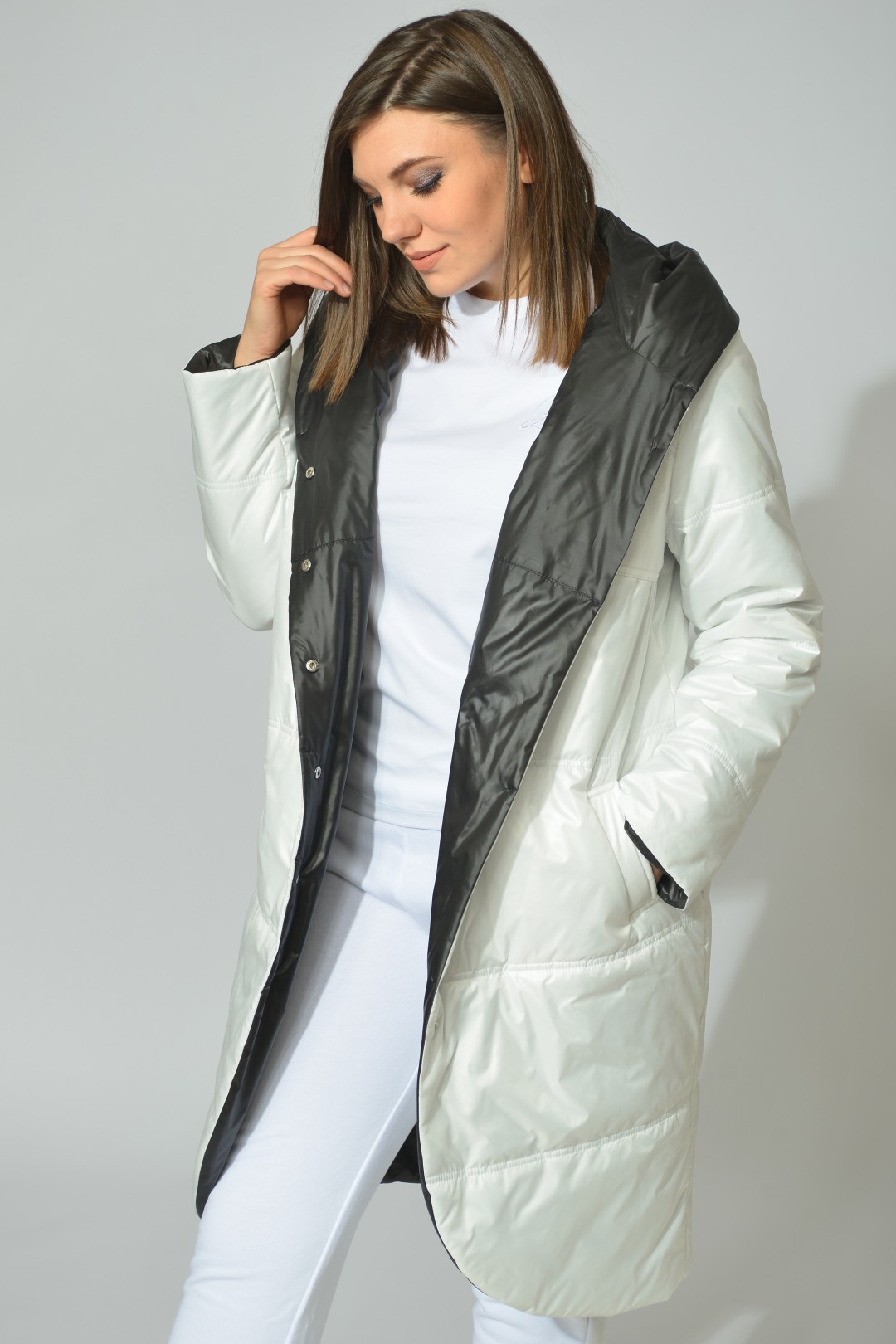 Куртка Diomant 1328 бело-черный