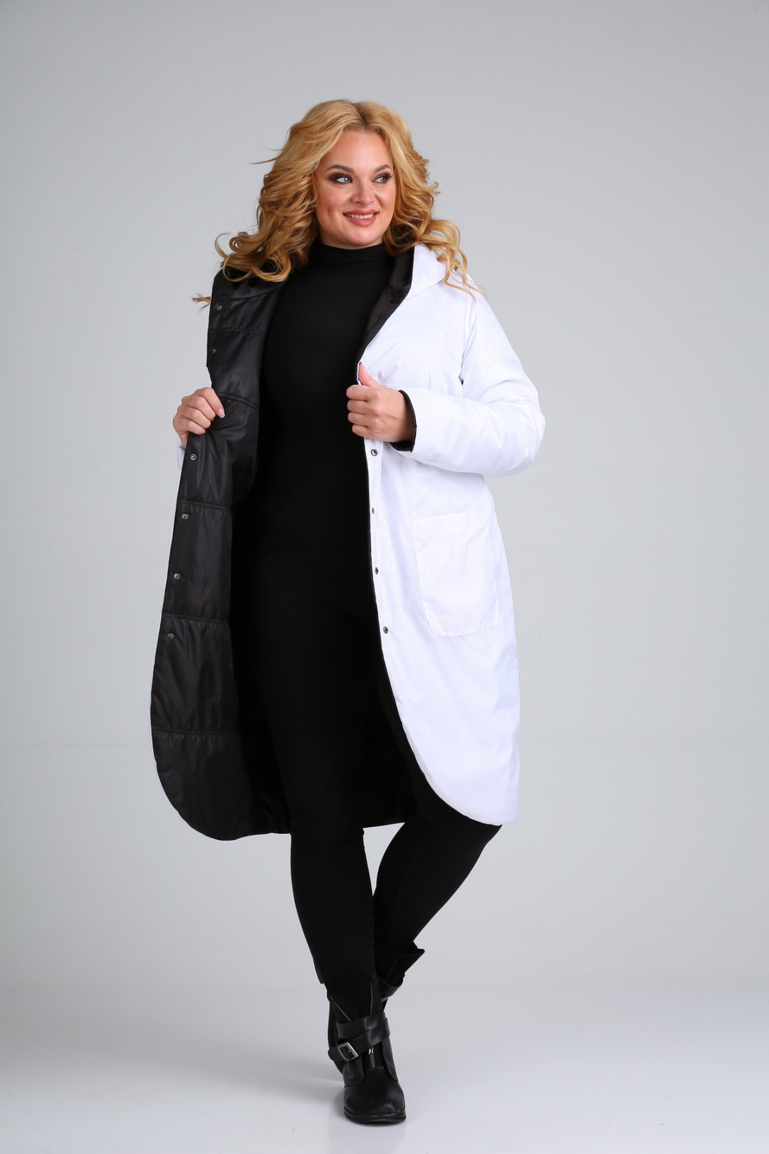 Куртка Diomant 1328.14 белый / чёрный