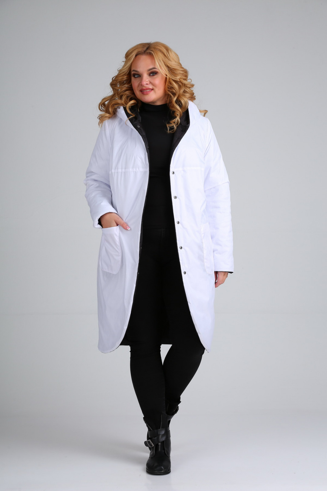 Куртка Diomant 1328.14 белый / чёрный
