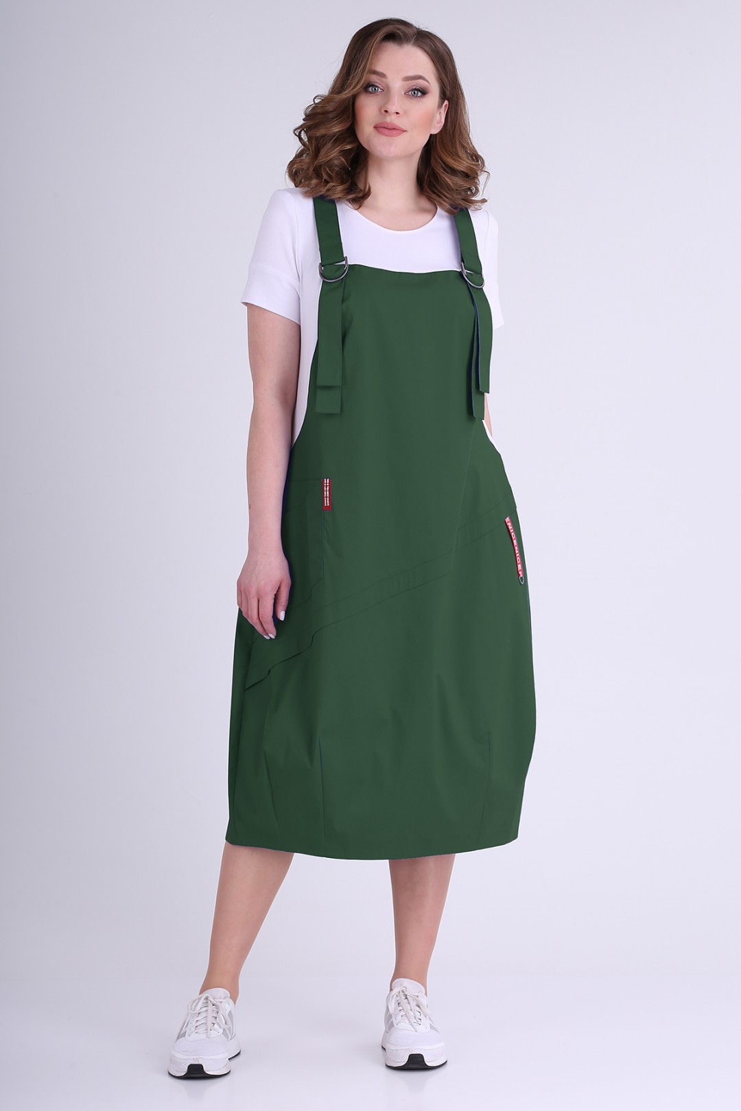Платье Elga 01-607 зелень