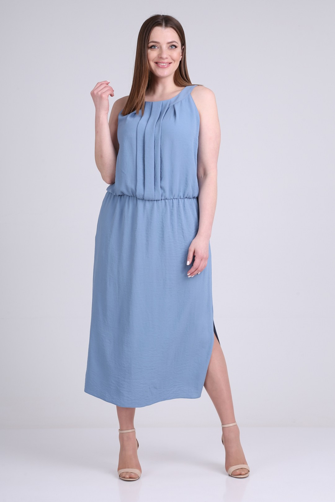 Платье Elga 01-706 голубой