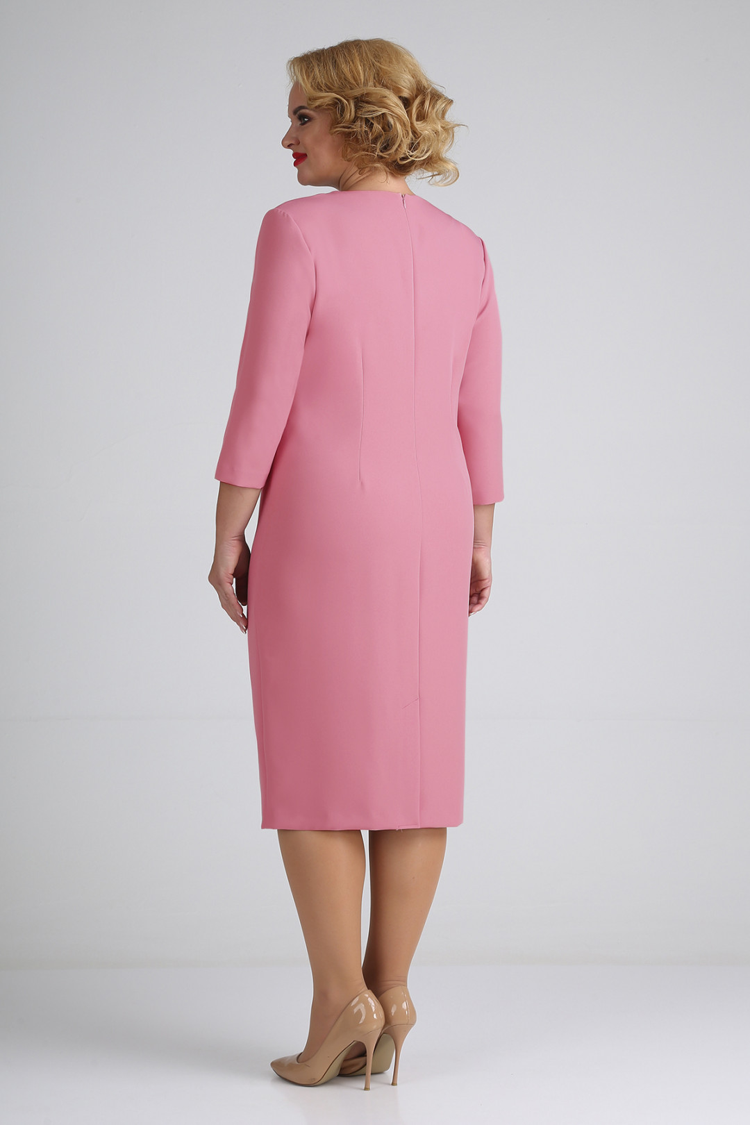Платье Elga 01-712 розовая пудра