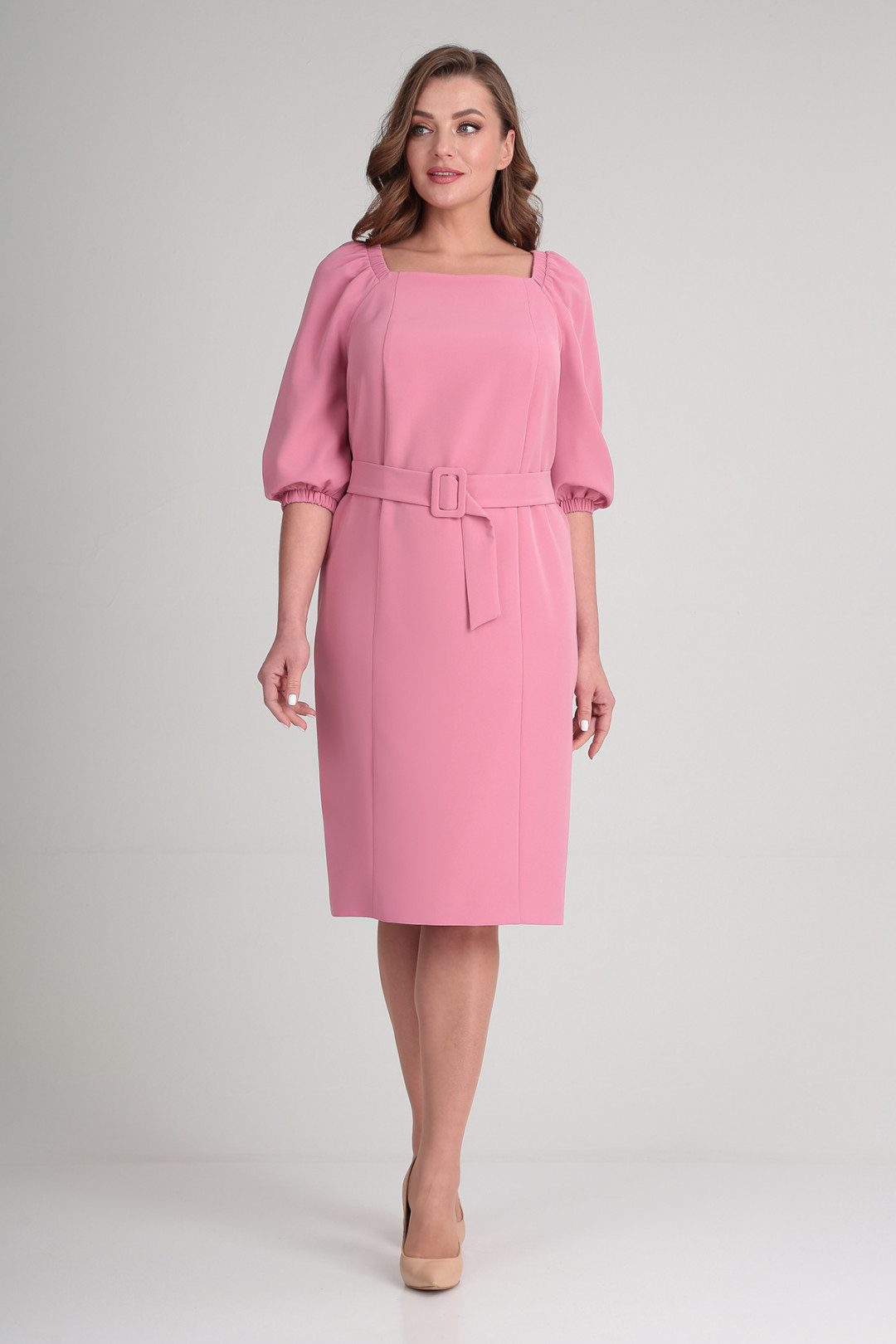 Платье Elga 01-735 розовая пудра