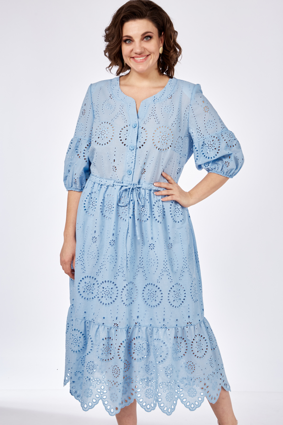 Платье Элль-стиль 2285 голубой