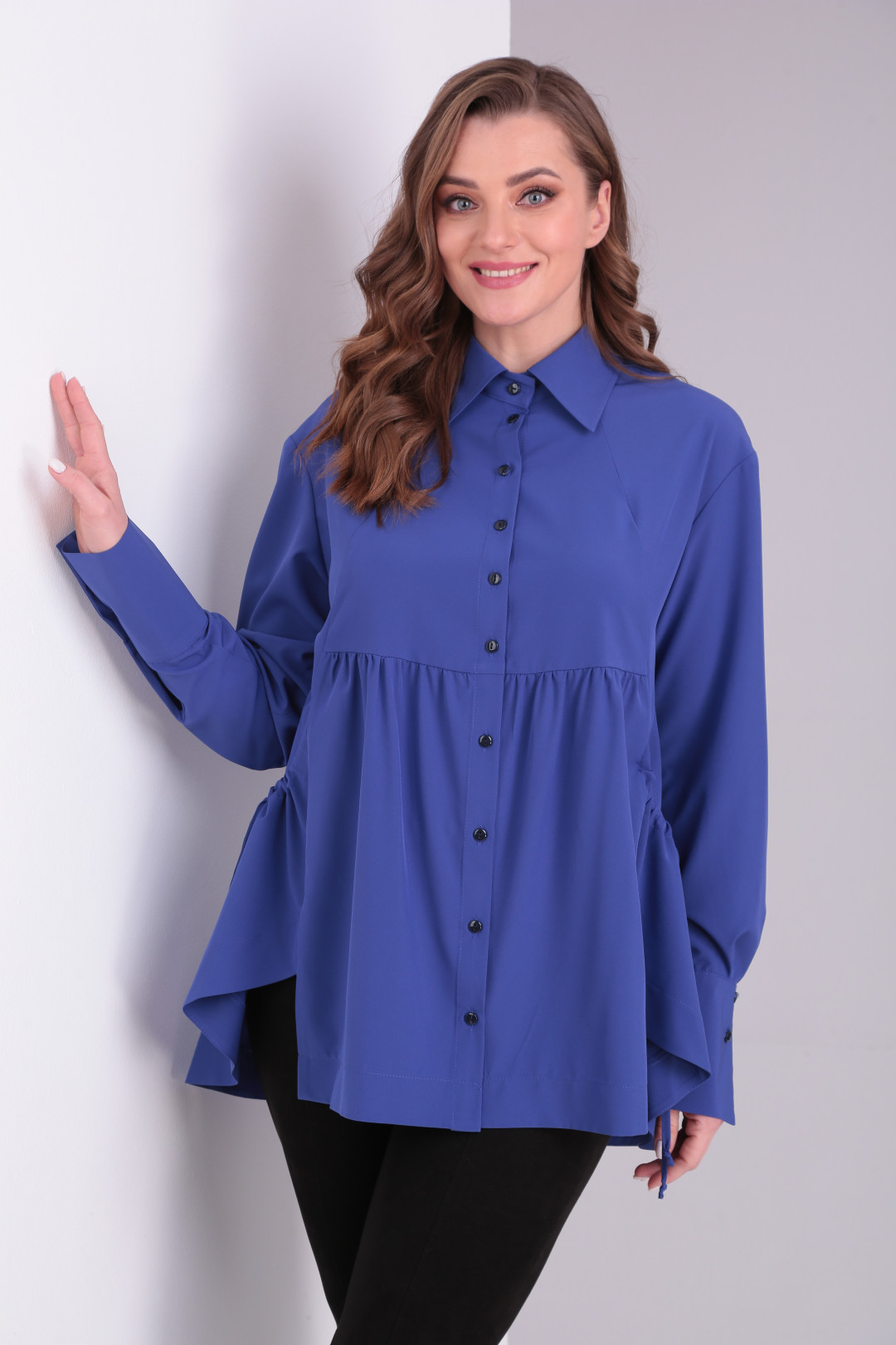 Рубашка Элль-стиль 526 сине-фиолетовый