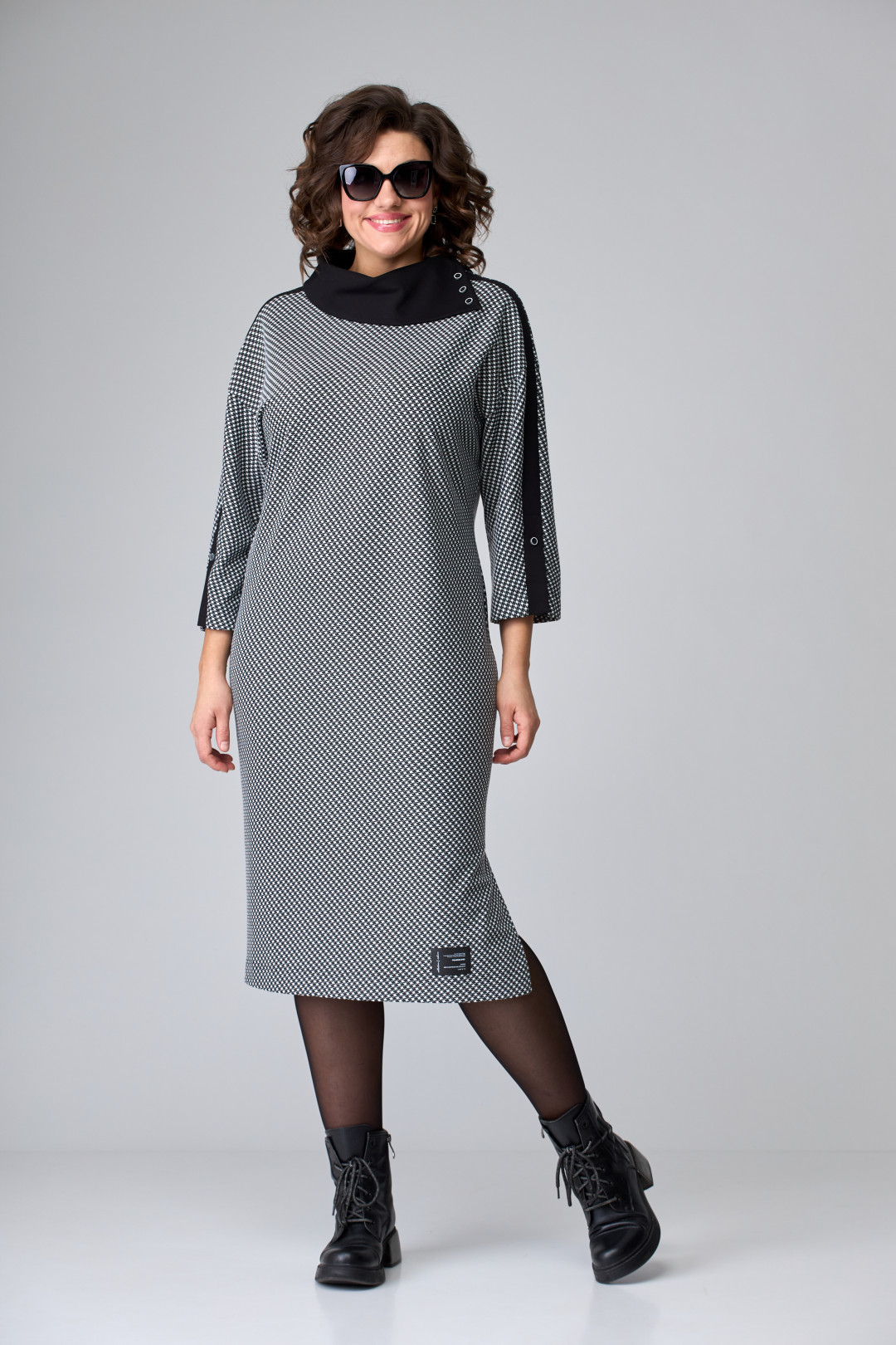Платье EVA GRANT 1051 серый
