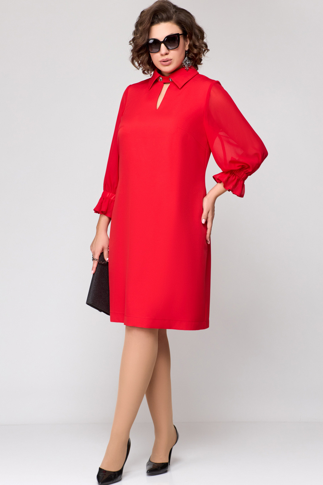 Платье EVA GRANT 7185 красный