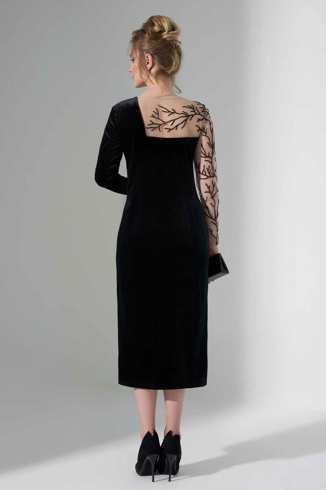 Платье ЕвроМода 485 черный