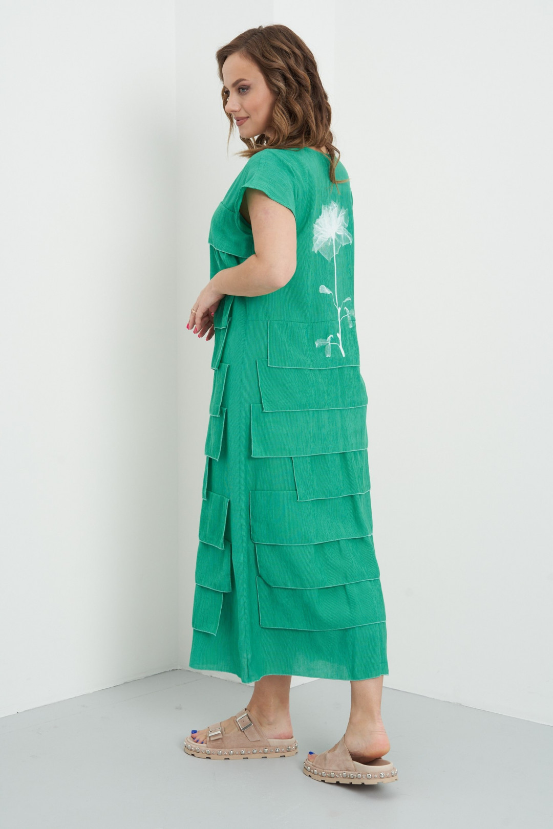 Платье Фантазия Мод 3425/1 зеленый