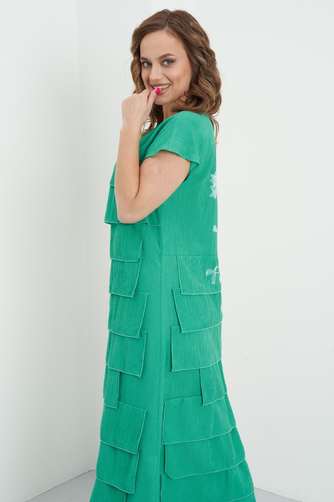 Платье Фантазия Мод 3425/1 зеленый