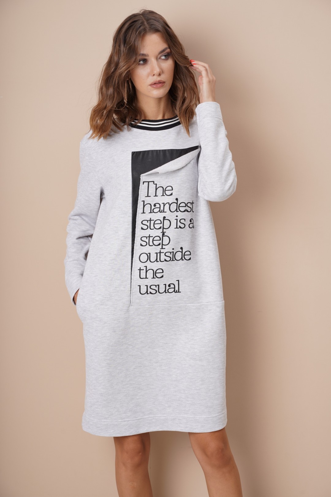 Платье Фантазия Мод 4044 серый