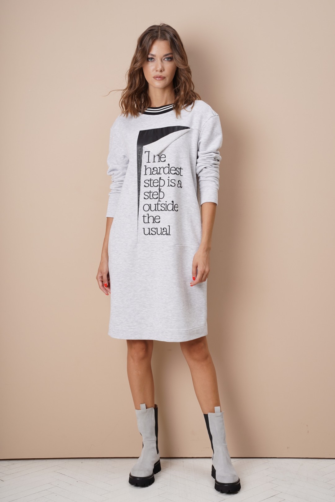 Платье Фантазия Мод 4044 серый
