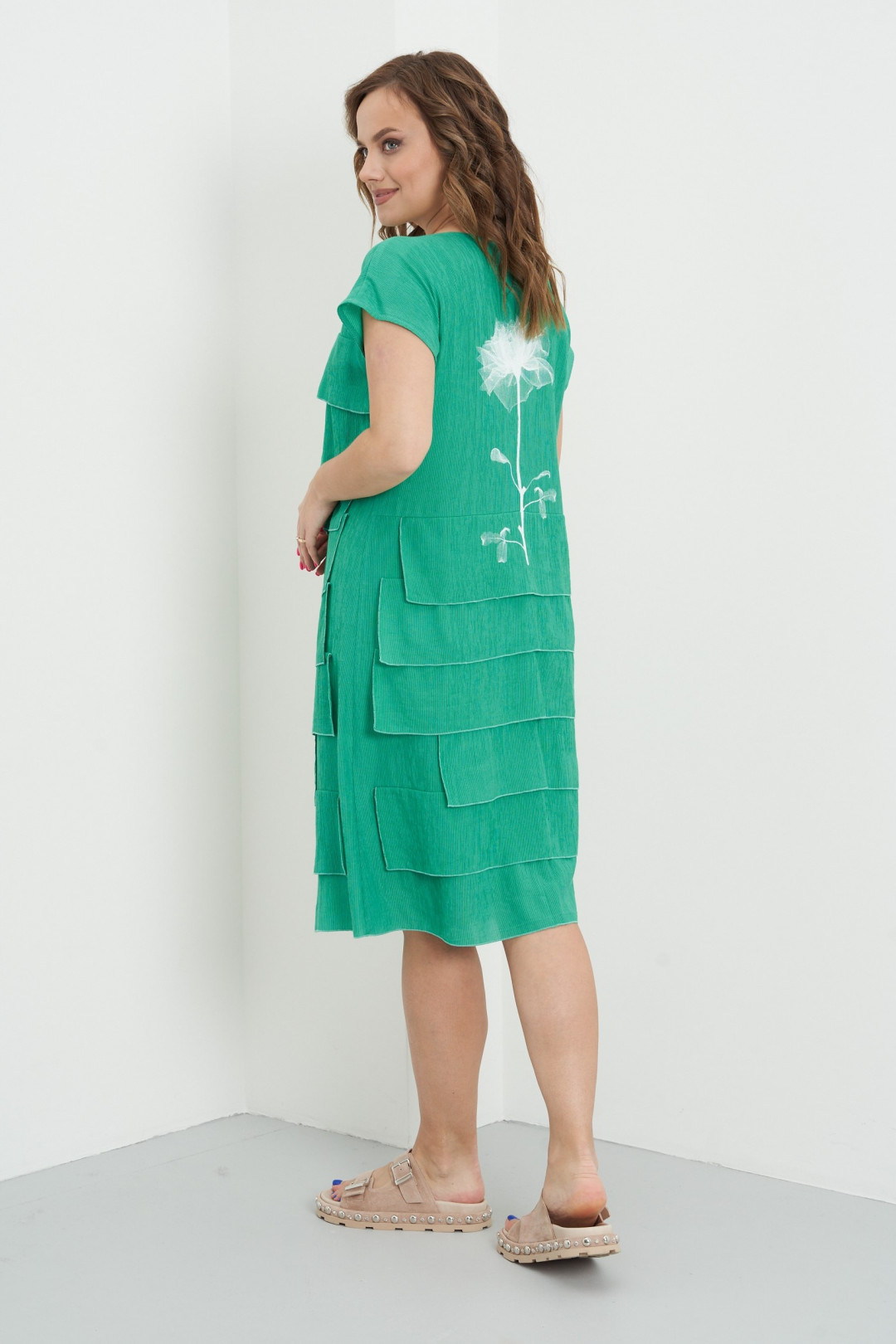 Платье Фантазия Мод 4201/1 зеленый