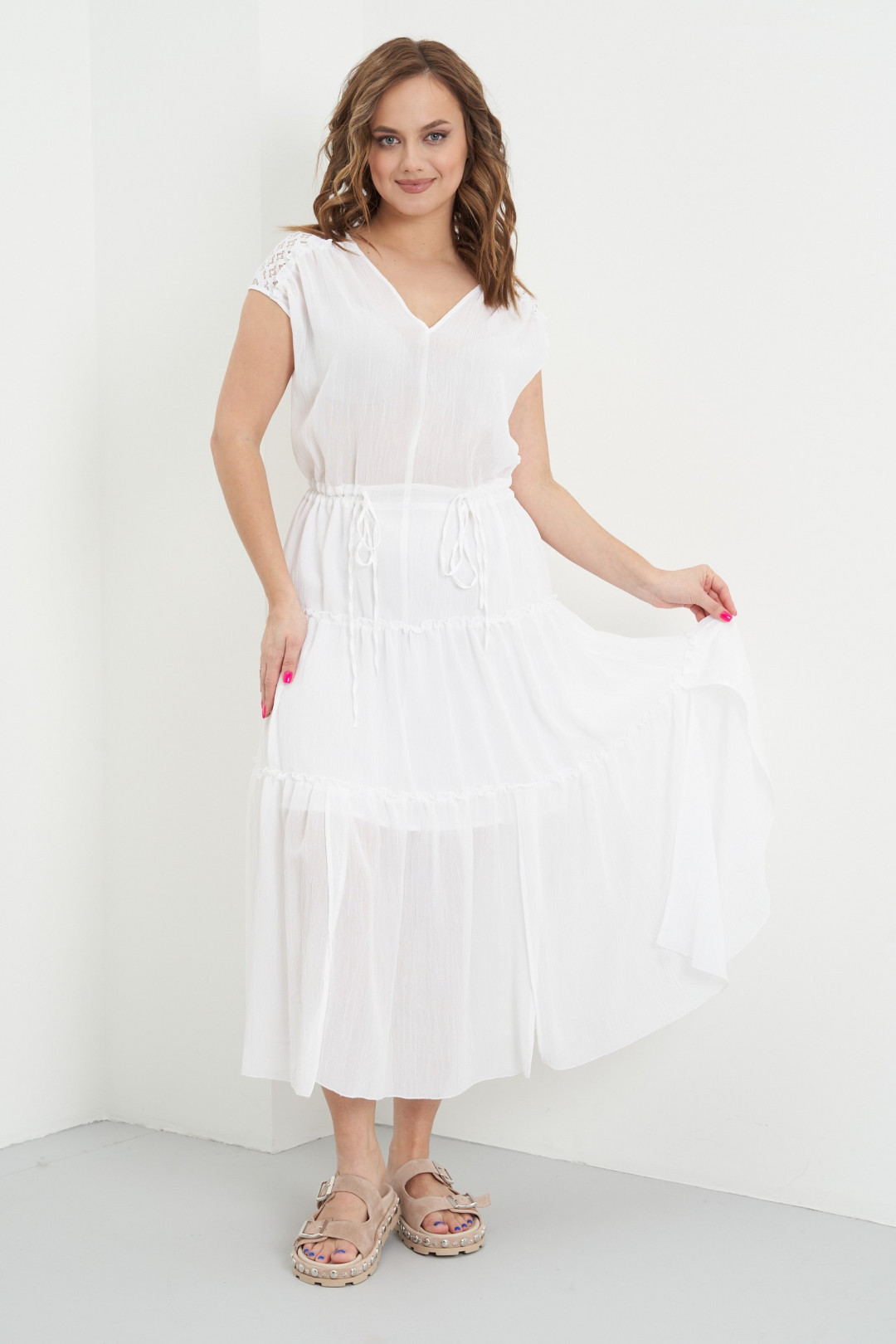 Платье Фантазия Мод 4216 белый