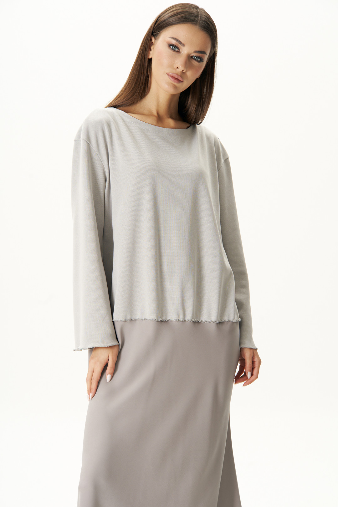 Платье Фантазия Мод 4654 светло-серый