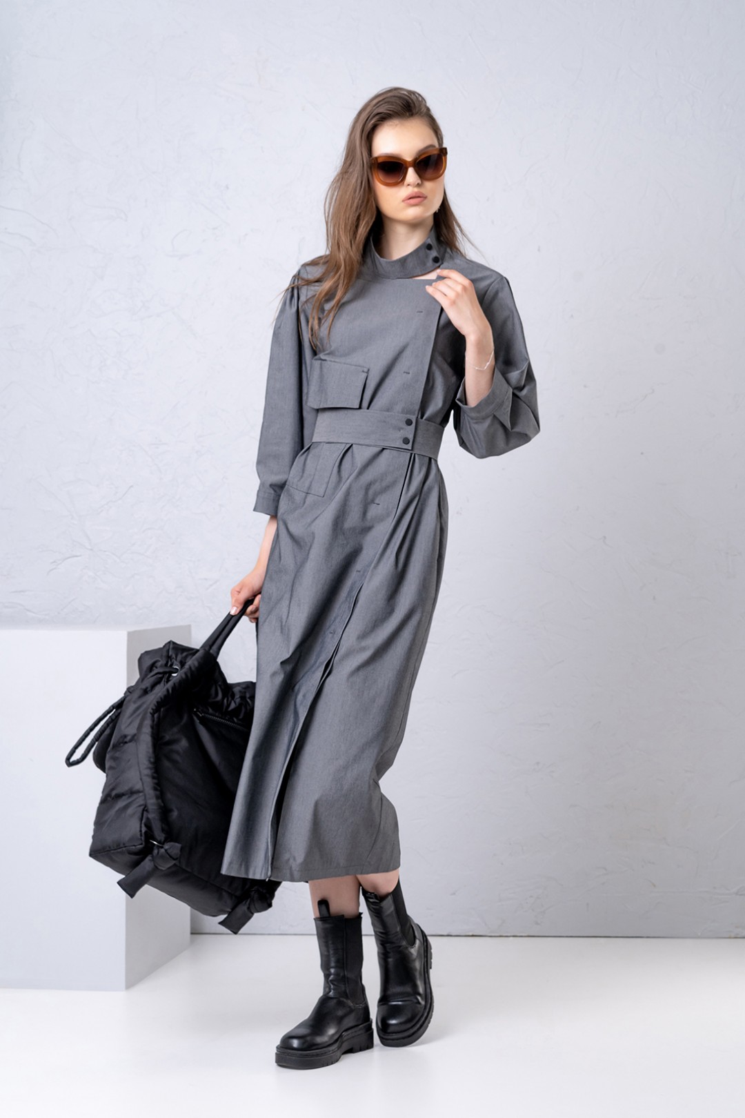 Платье Fashion Lux (DEESSES) 1102 серый