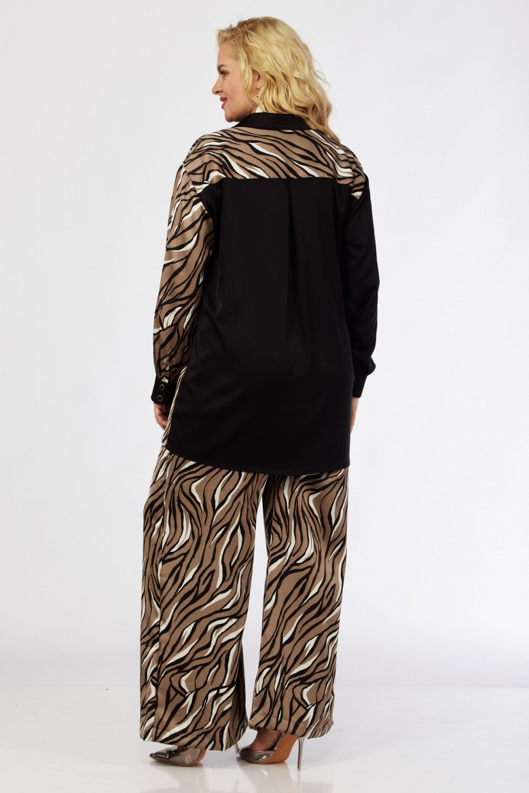 Блузка FITA 2029 тигровый+ черный