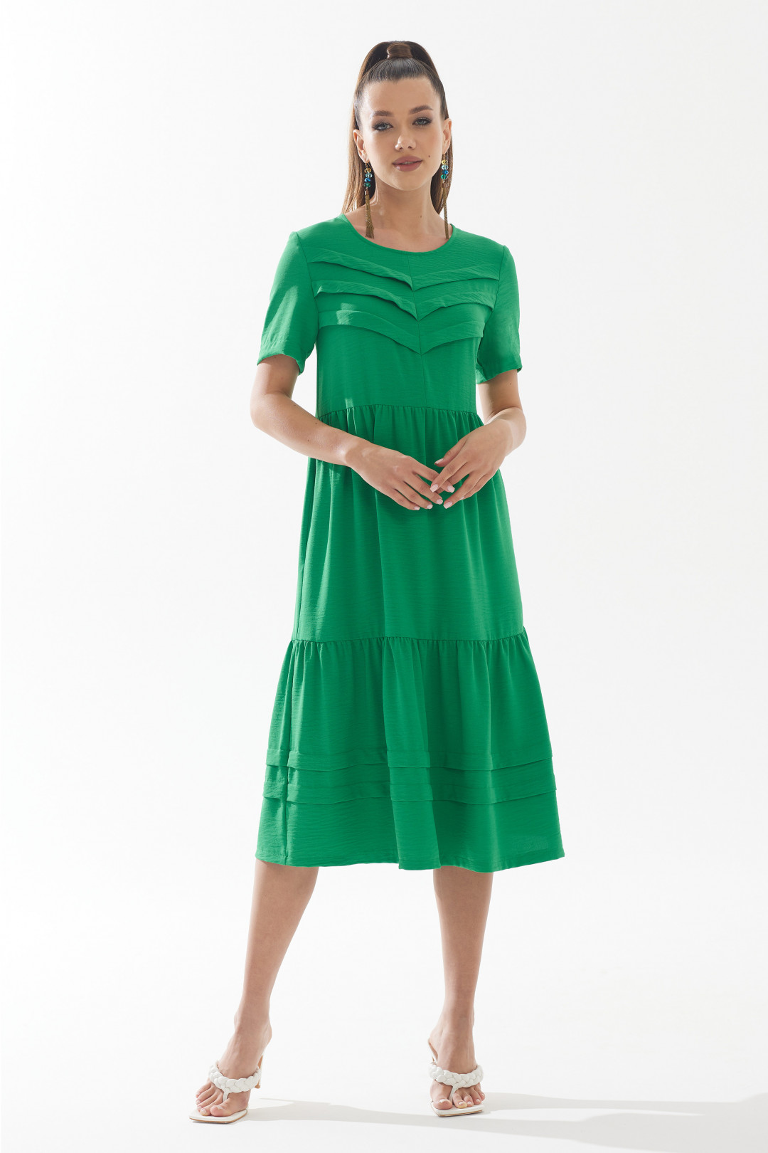 Платье Галеан Cтиль 896 зелёный