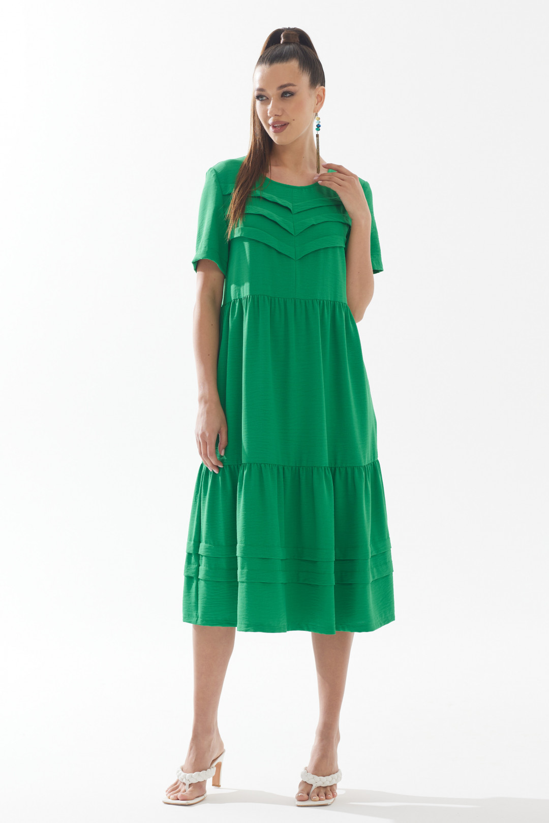 Платье Галеан Cтиль 896 зелёный