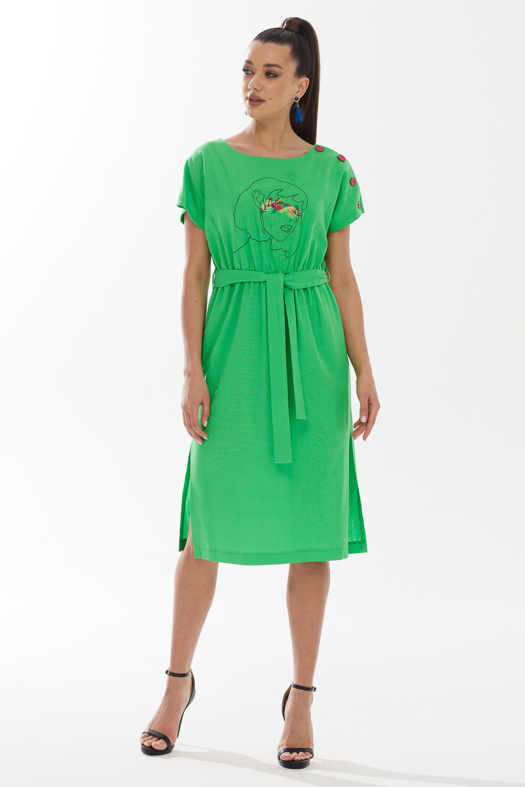 Платье Галеан Cтиль 897 зелёный
