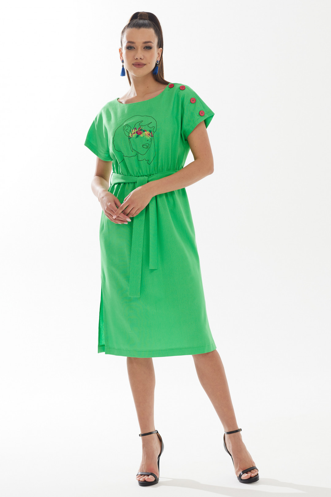 Платье Галеан Cтиль 897 зелёный