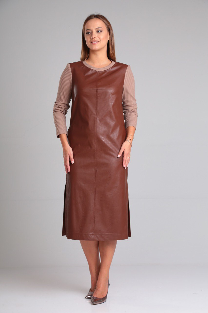 Платье Gamma & Gracia 688 коричневый