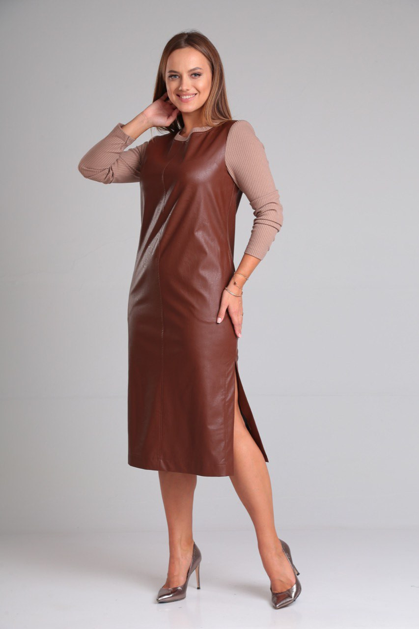 Платье Gamma & Gracia 688 коричневый