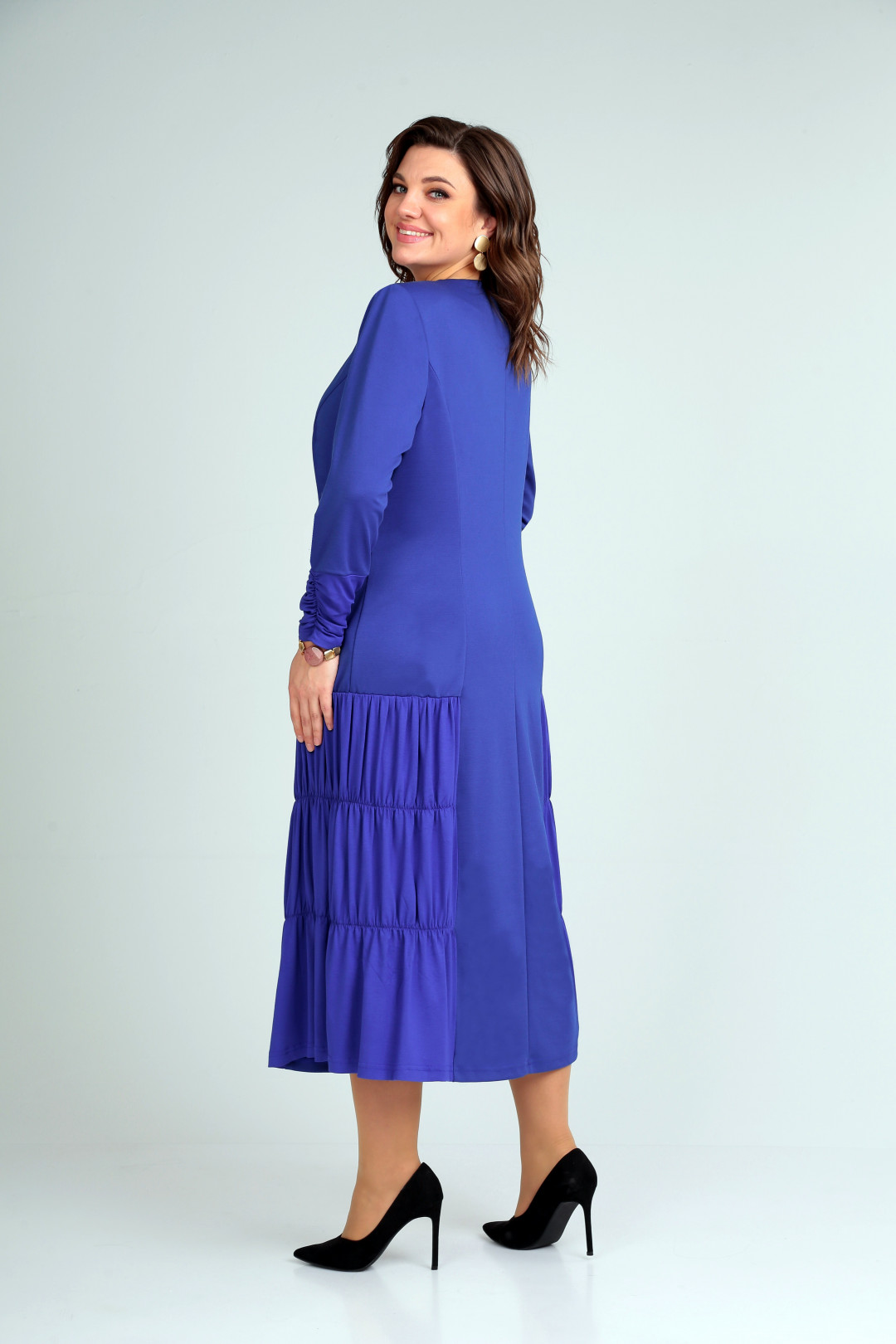 Платье Ивелта плюс ИВ-1811 синий