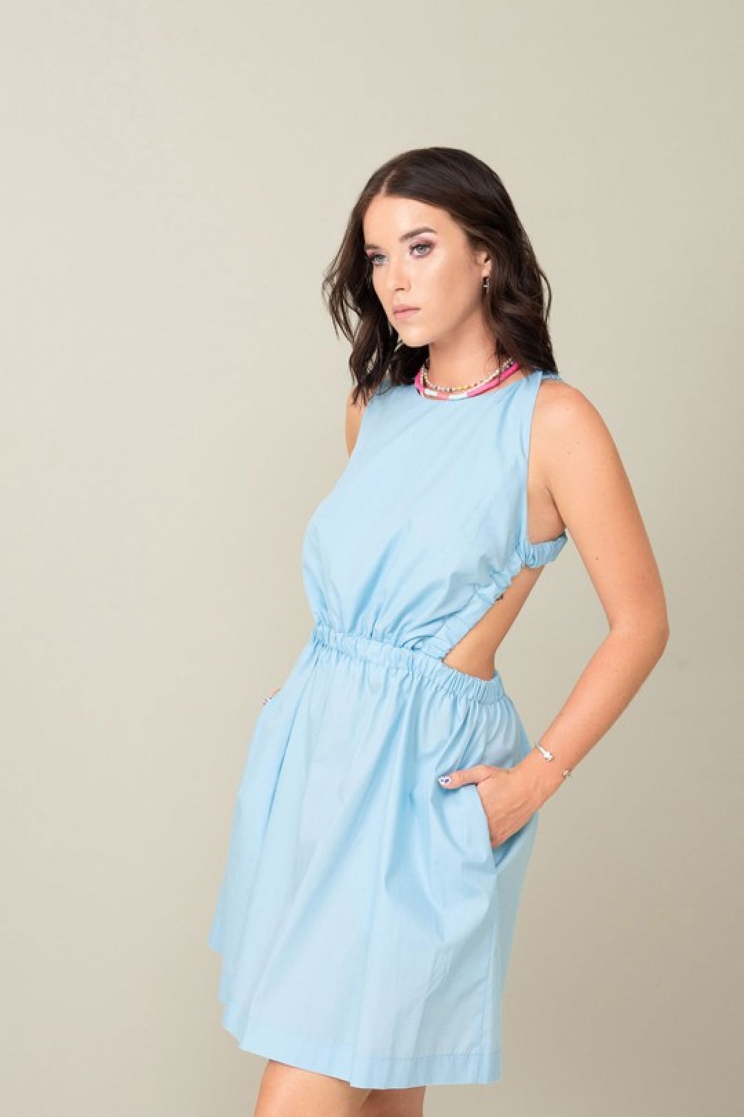 Платье JRSy 2054 голубой