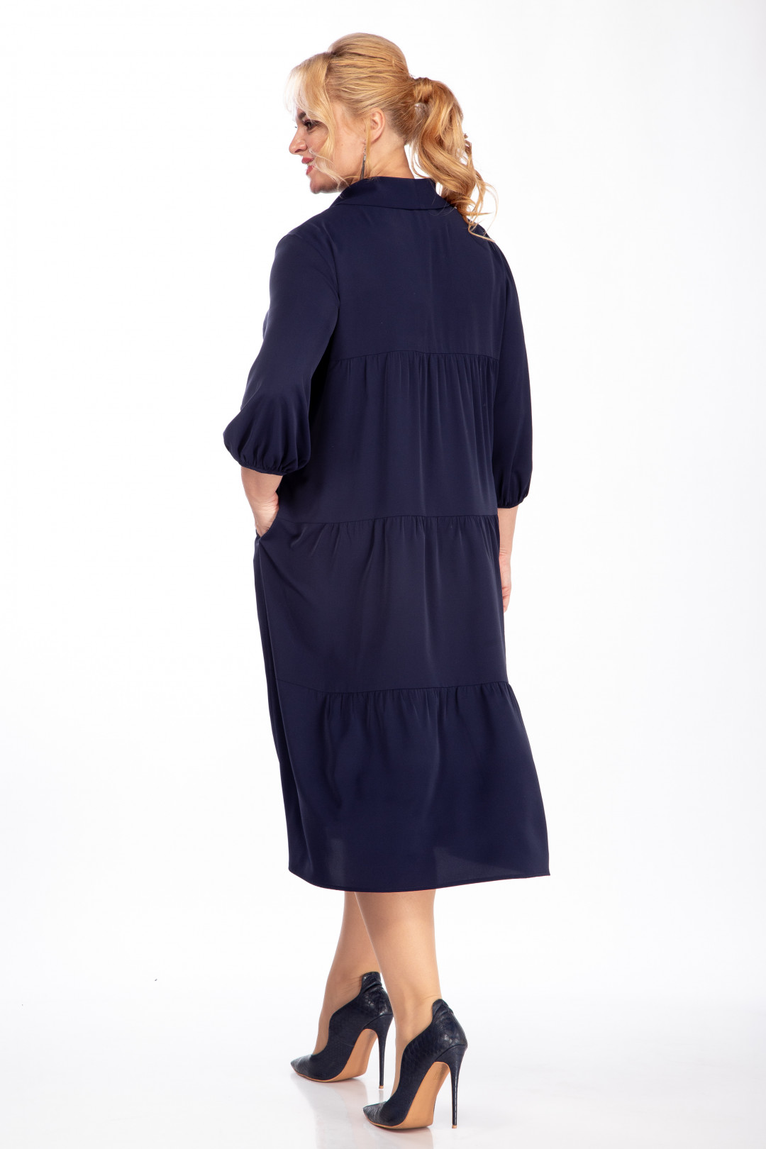 Платье Карина Делюкс М-1013-1 синий