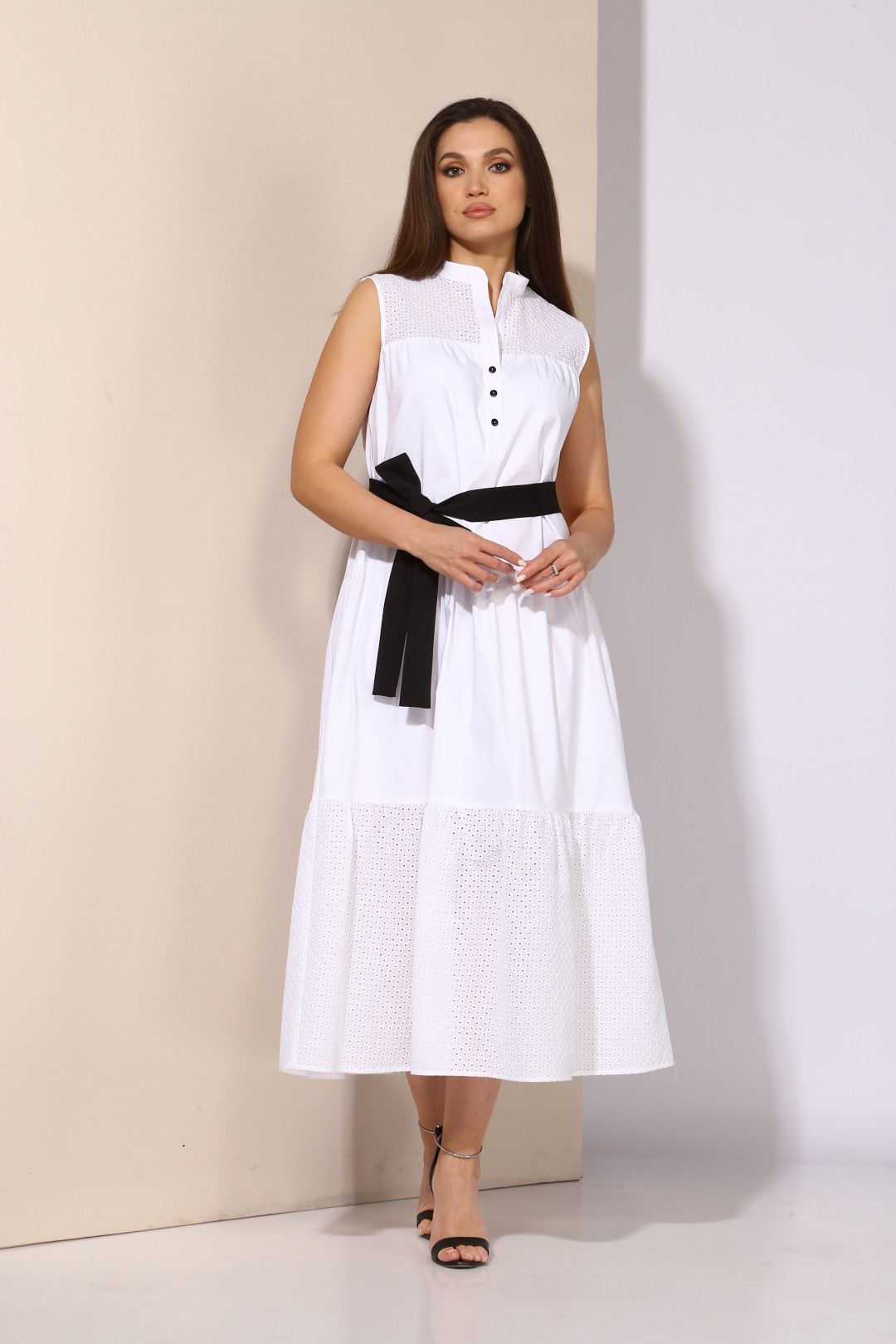 Платье Карина Делюкс М-1024 белый