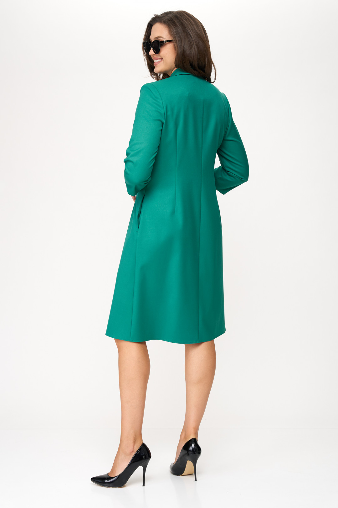 Платье Карина Делюкс М-1154 зелёный