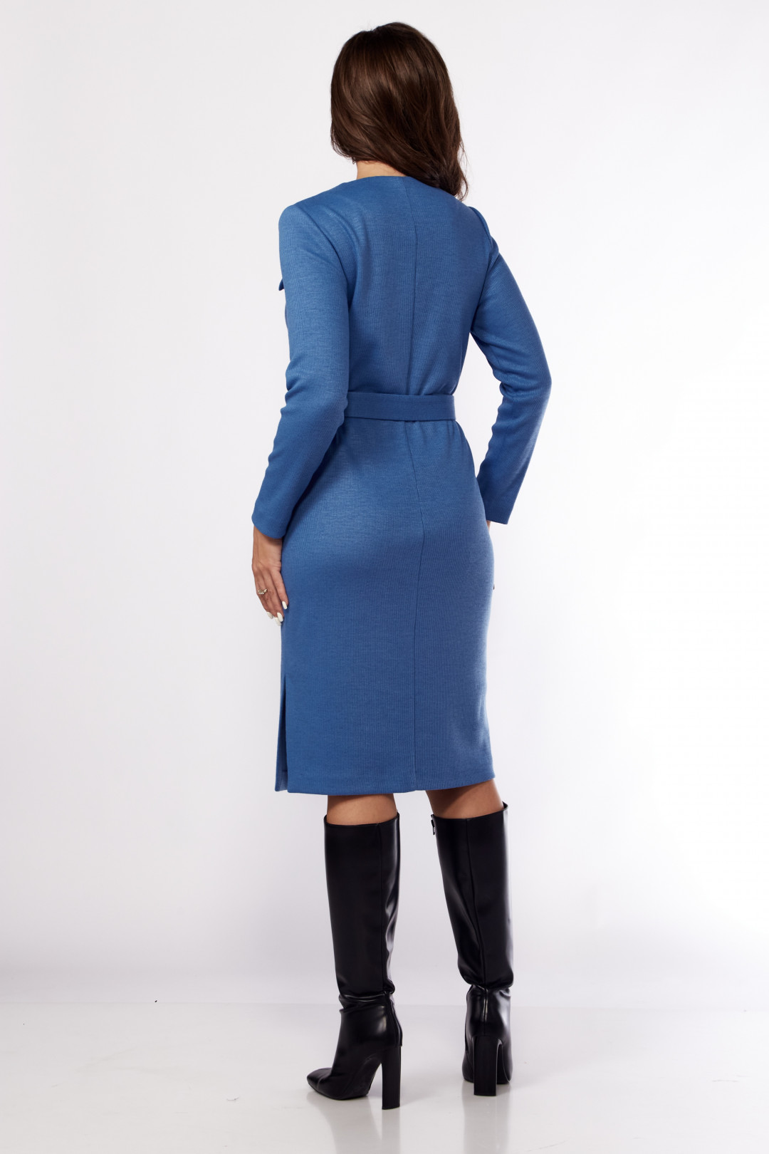 Платье Карина Делюкс М-1160 синий