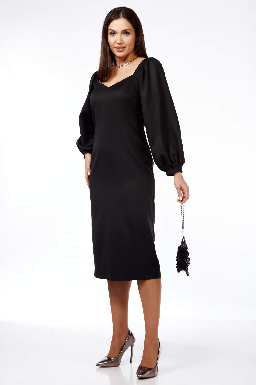 Платье Карина Делюкс М-1179 черный