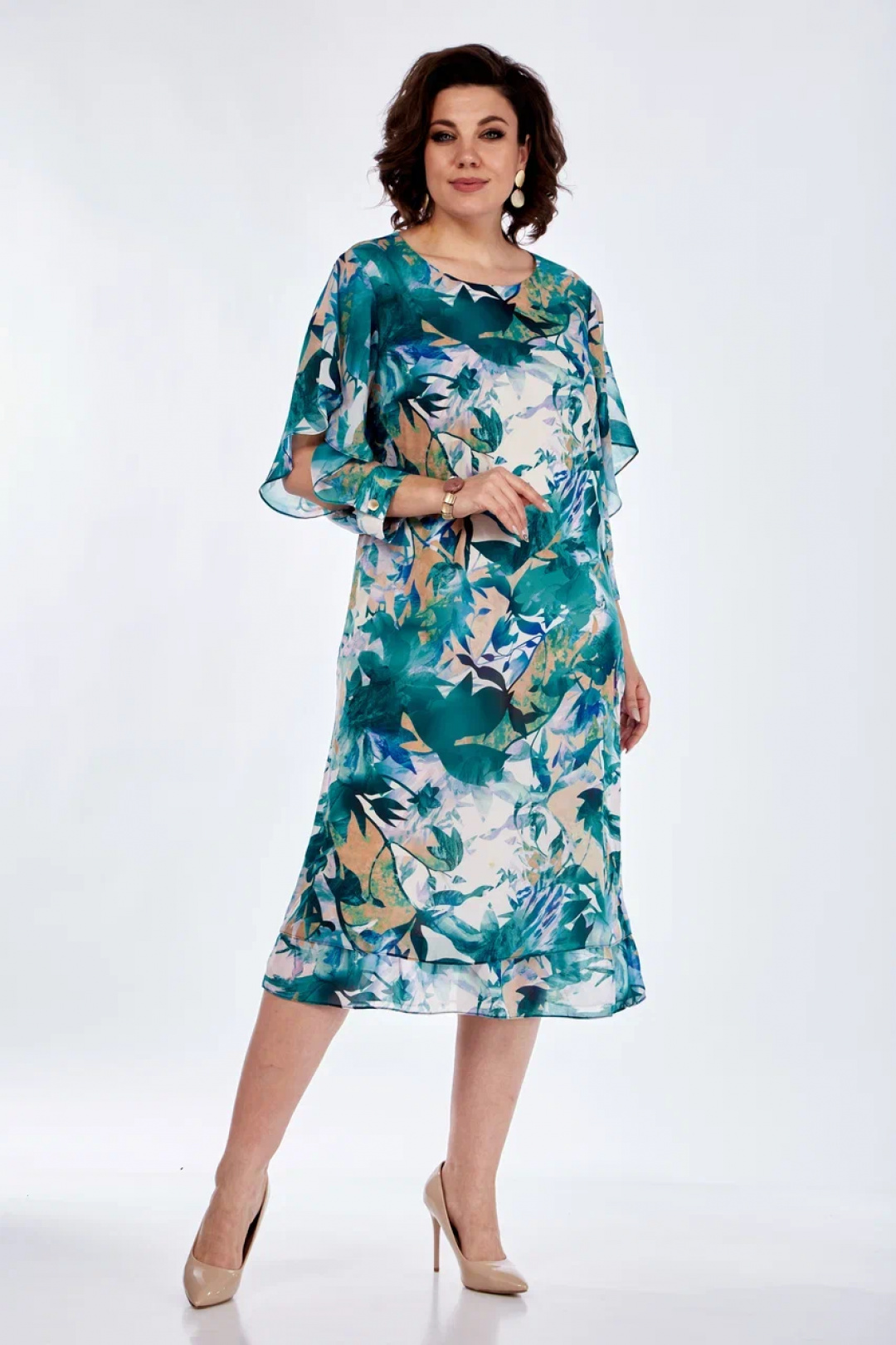 Платье Карина Делюкс М-1235 мультиколор