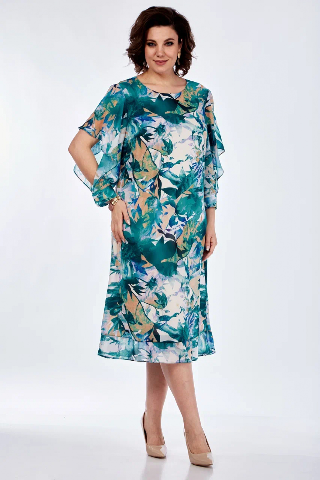 Платье Карина Делюкс М-1235 мультиколор