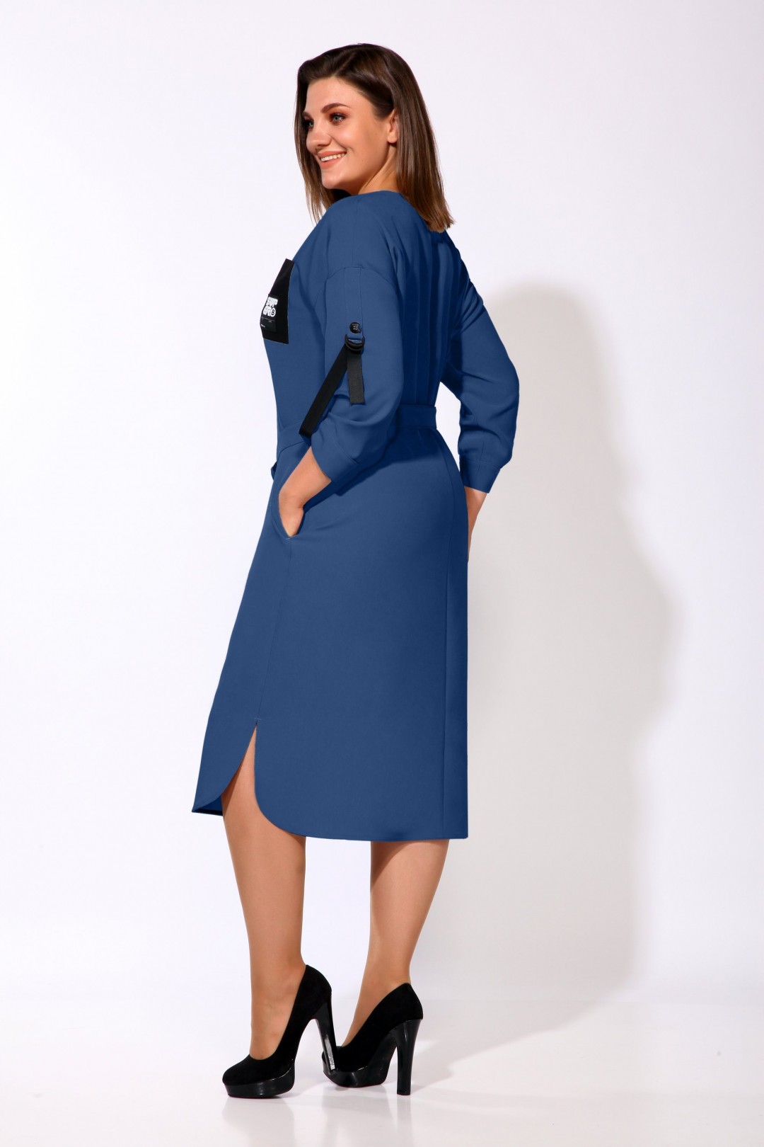 Платье Карина Делюкс М-9903/1 синий