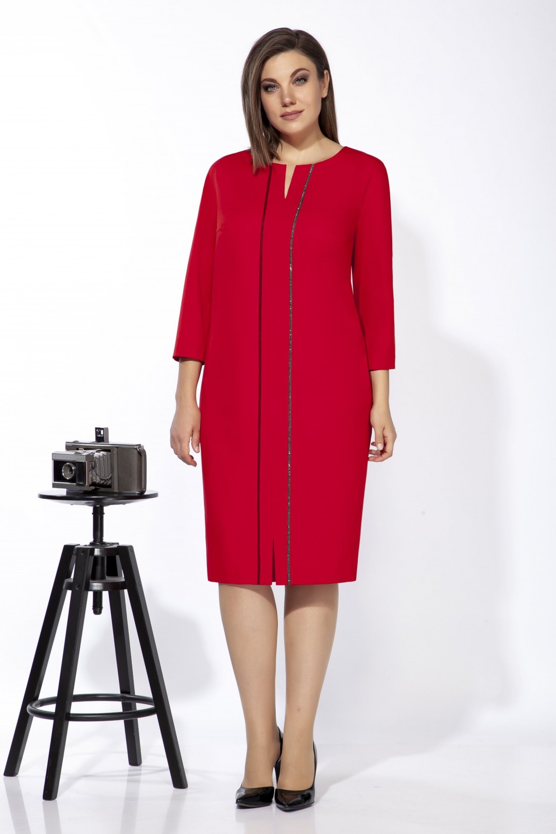 Платье Карина Делюкс М-9938 красный