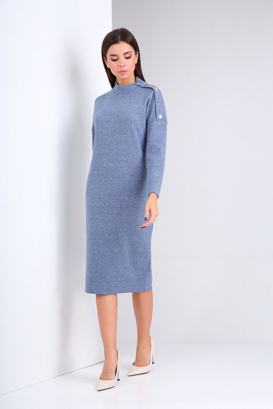 Платье Карина Делюкс М-9943 светло-синий