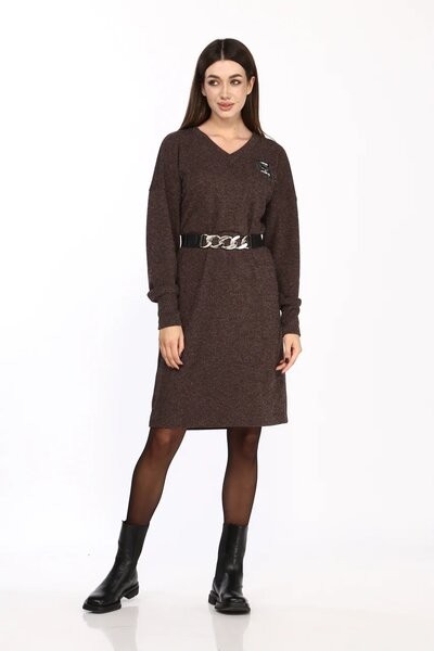 Платье Карина Делюкс М-9955 горький шоколад
