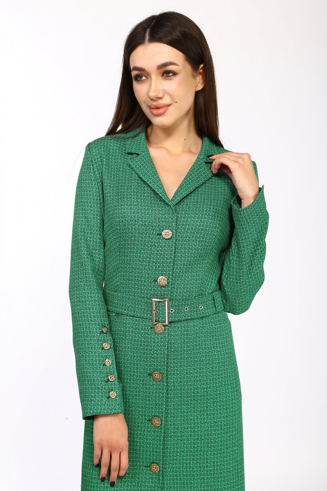 Платье Карина Делюкс М-9958 зеленый