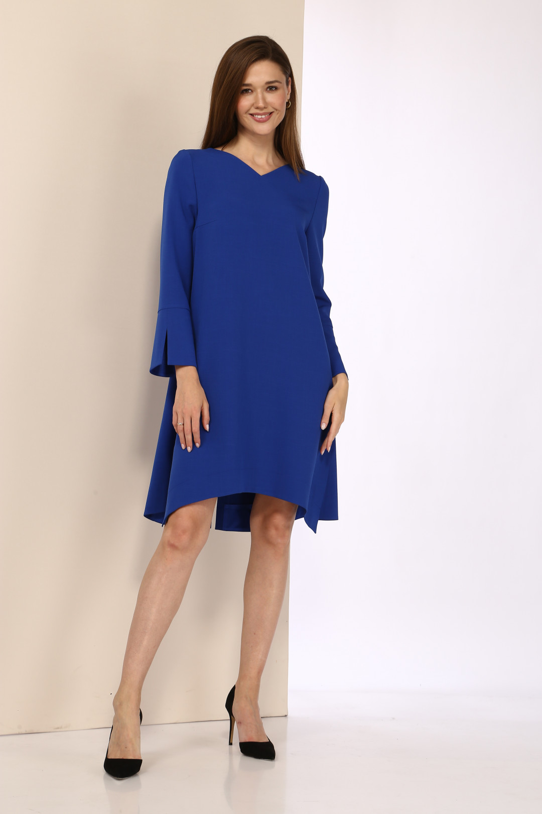 Платье Карина Делюкс В-101-1 синий