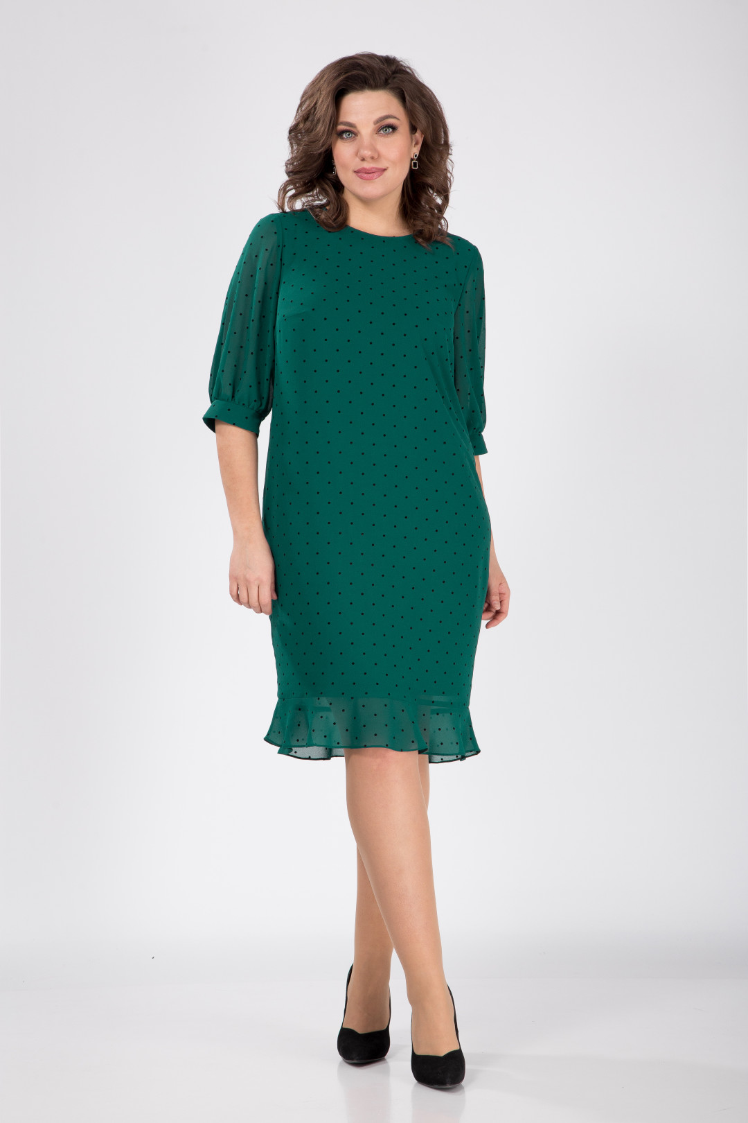Платье Карина Делюкс В-262-3 зеленый