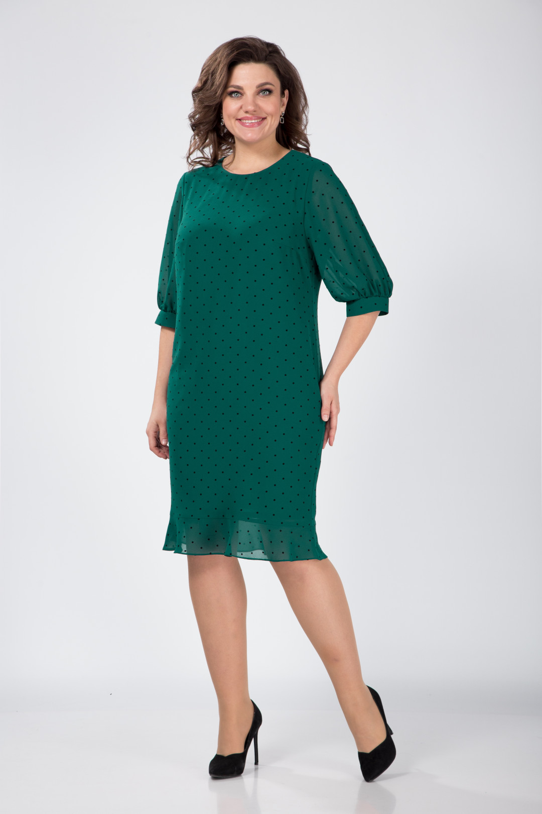 Платье Карина Делюкс В-262-3 зеленый