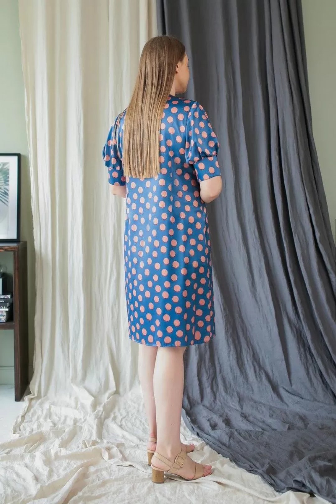 Платье Карина Делюкс В-269 синий