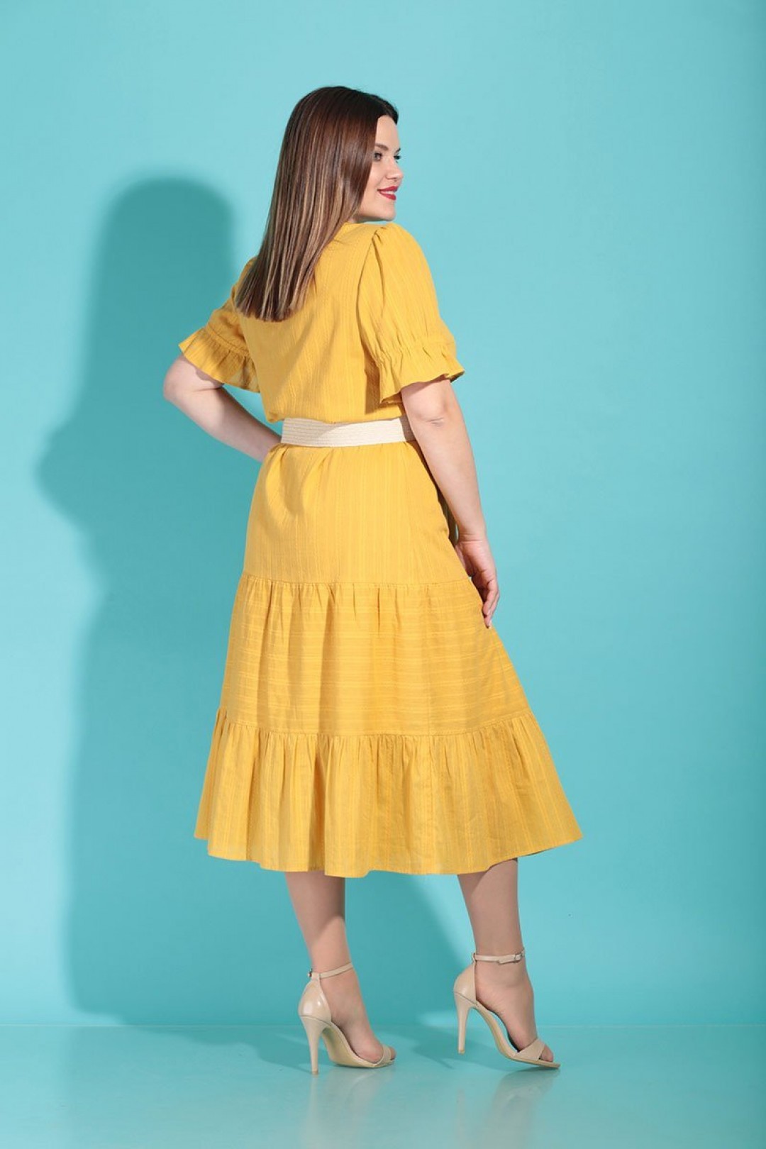 Платье Карина Делюкс В-277 желтый