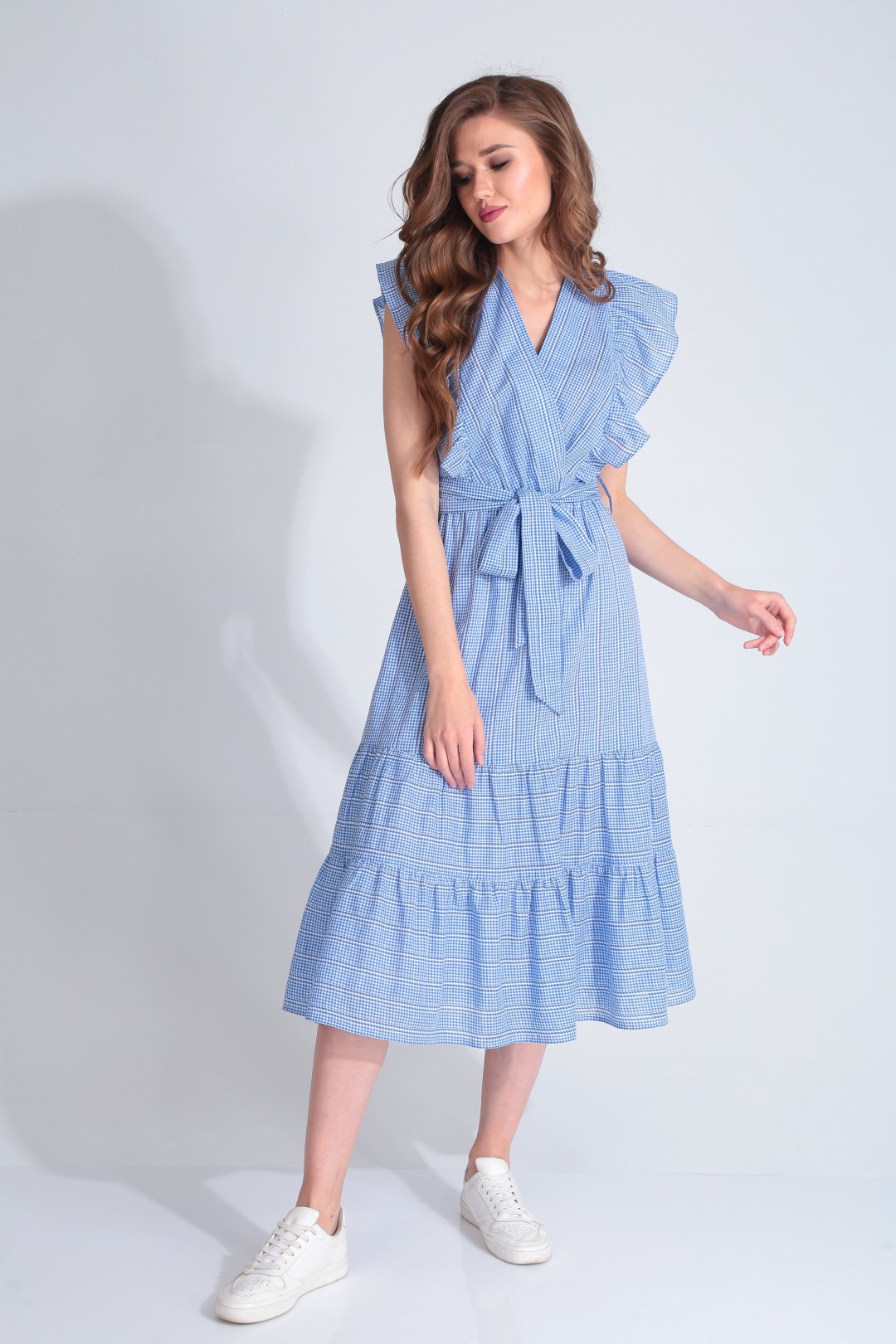 Платье Карина Делюкс В-279 голубой